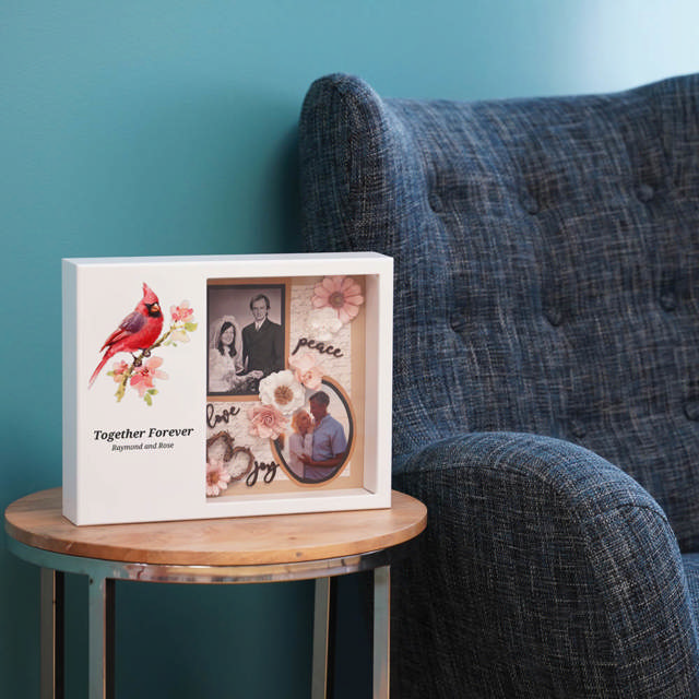 Shadowbox Remembrance Keepsake Cardinal