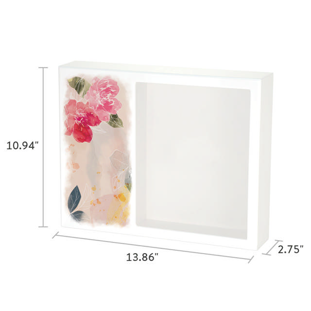 Shadowbox Remembrance Keepsake Floral Bloom