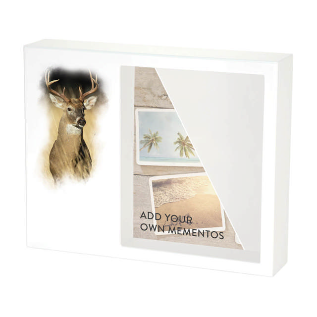 Shadowbox Remembrance Keepsake White-Tailed Deer