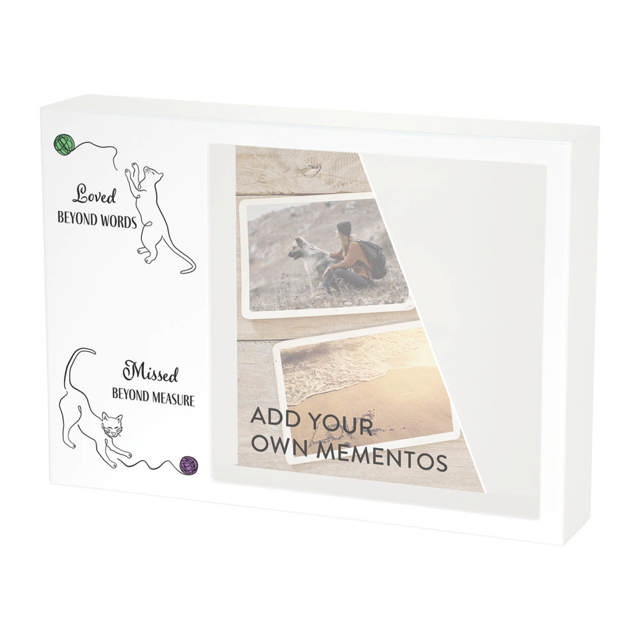 Shadowbox Pet Urn Loved Beyond Cats