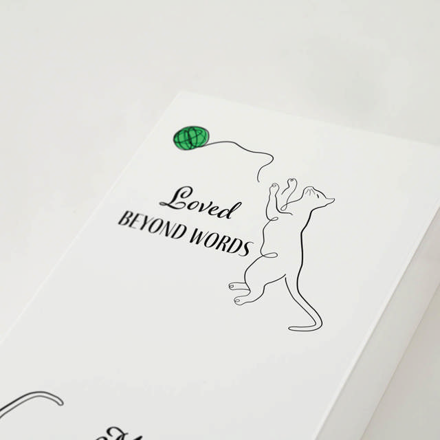 Shadowbox Pet Urn Loved Beyond Cats