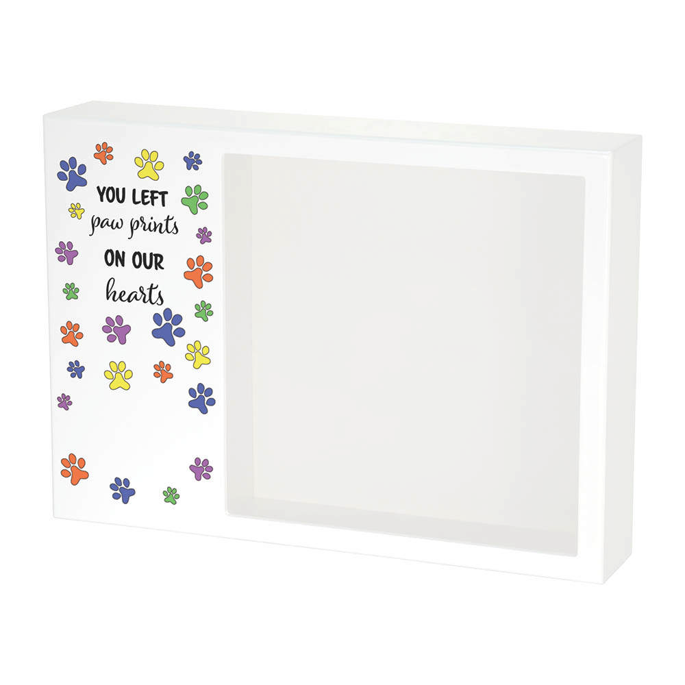 Shadowbox Pet Urn Playful Paws