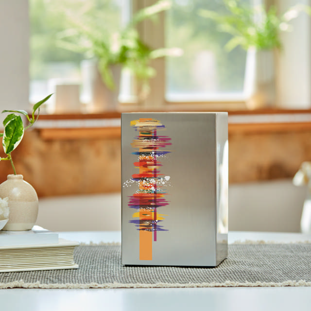 Life Canvas Painter Pewter, Full Size Urn