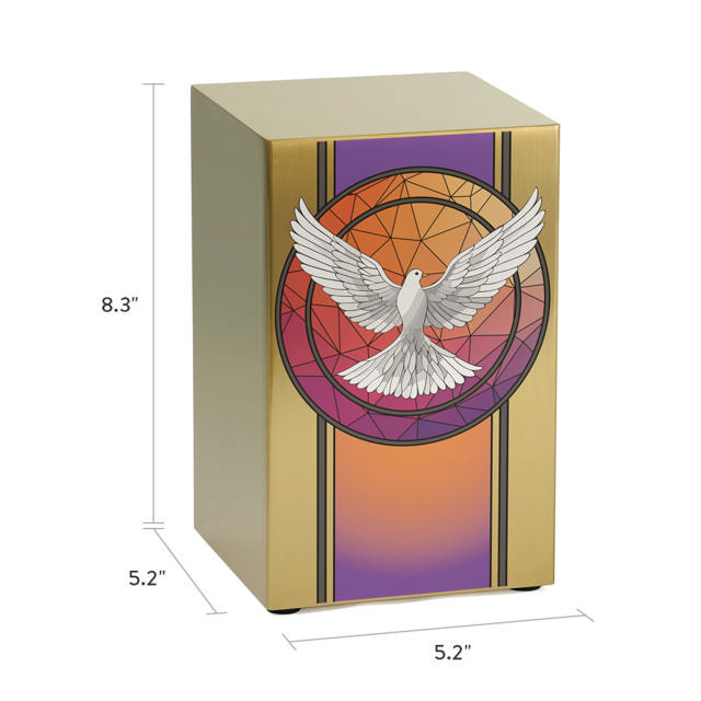 Life Canvas Dove Bronze, Full Size Urn