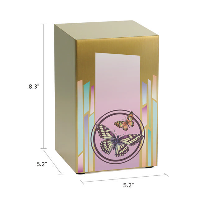 Life Canvas Butterflies Bronze, Full Size Urn