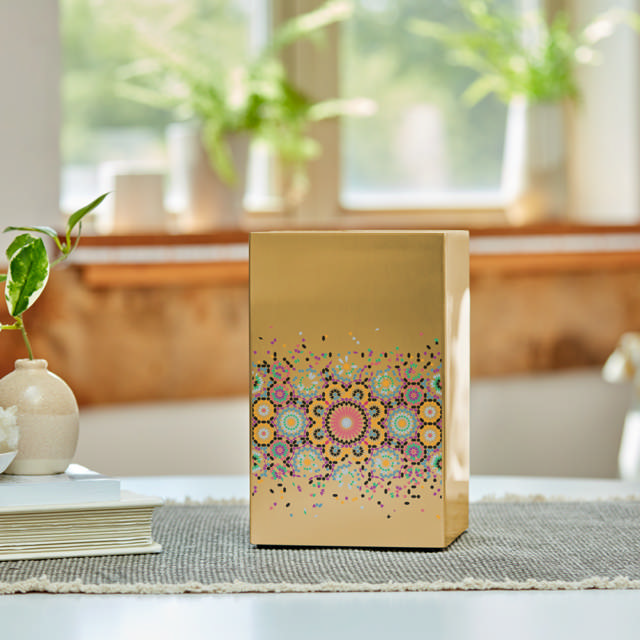 Life Canvas Mosaic Bronze, Full Size Urn