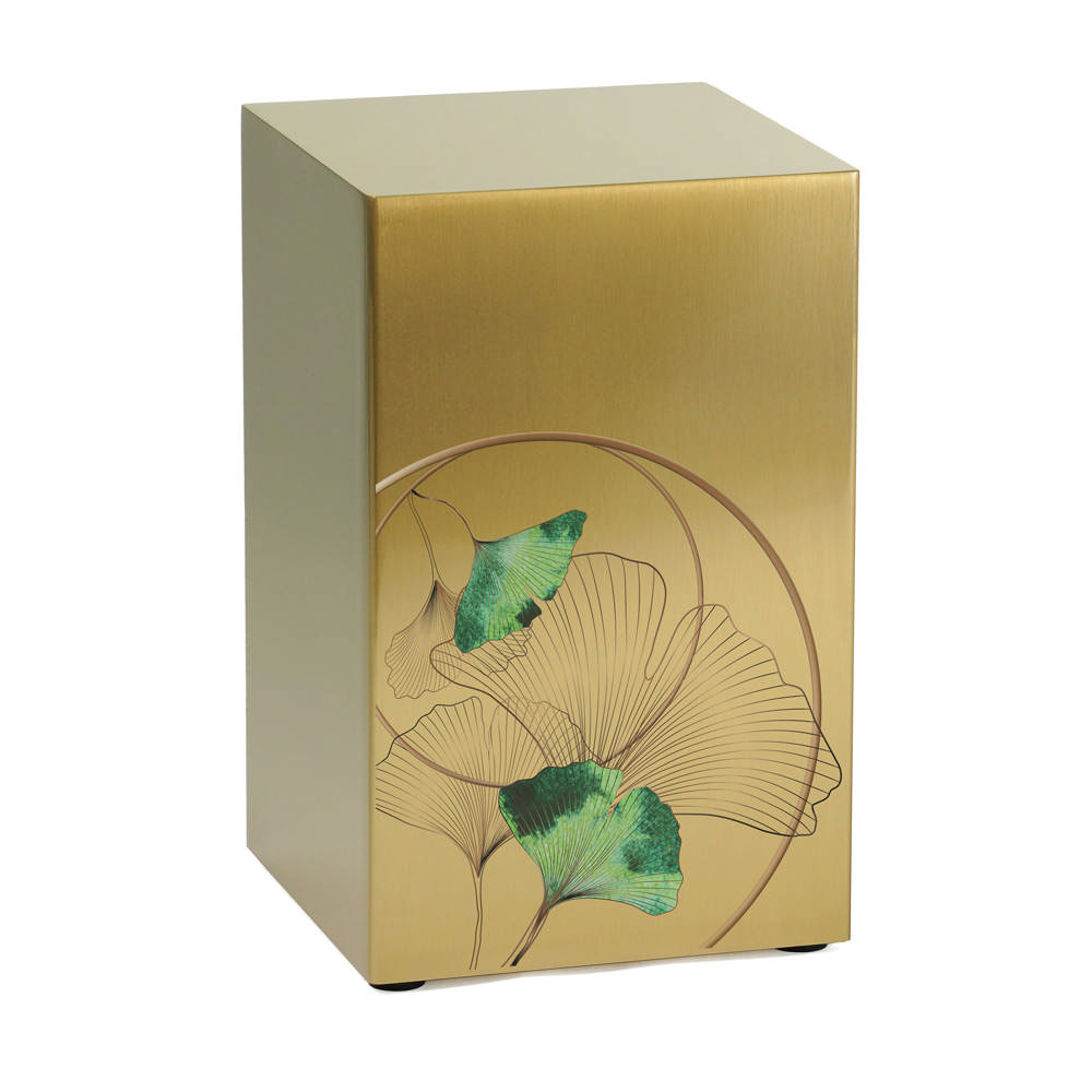 Life Canvas Ginkgo Bronze, Companion Urn Left Side
