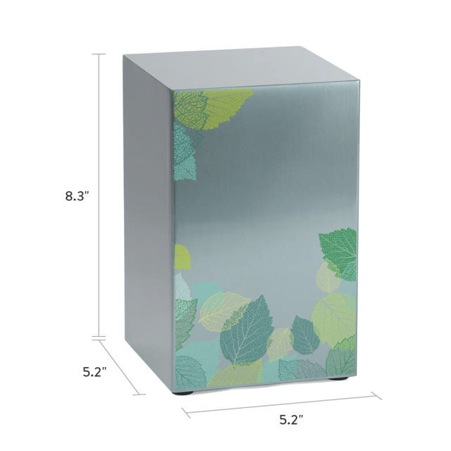 Life Canvas Foliage Pewter, Companion Urn Left Side