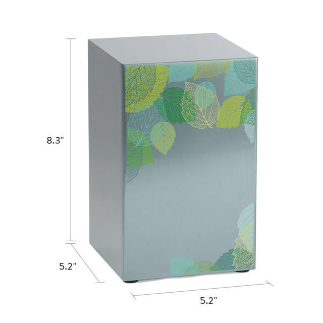 Life Canvas Foliage Pewter, Companion Urn Right Side