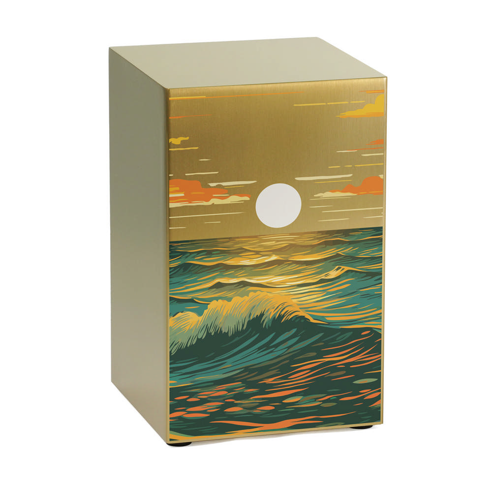 Life Canvas Ocean Landscape Bronze, Full Size Urn