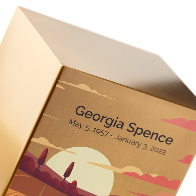 Life Canvas Prairie Landscape Bronze, Full Size Urn