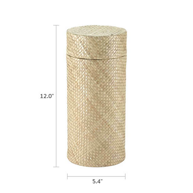 Woven Naturals Palm Tan Scattering Urn
