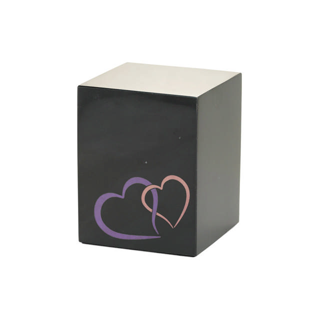 Monumental Memorials Pet Hearts Pink, Black