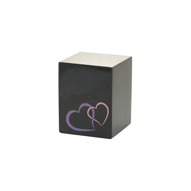 Monumental Memorials Pet Hearts Pink, Black