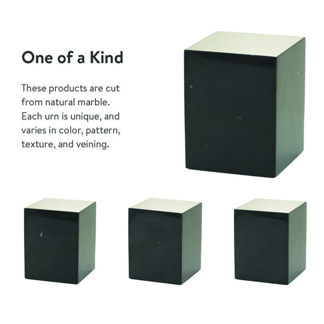 Monumental Memorials Pet Cat Moon Pink Inlay, Blck