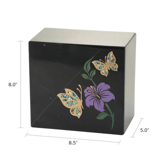 Monumental Memorials Butterfly Purple Black