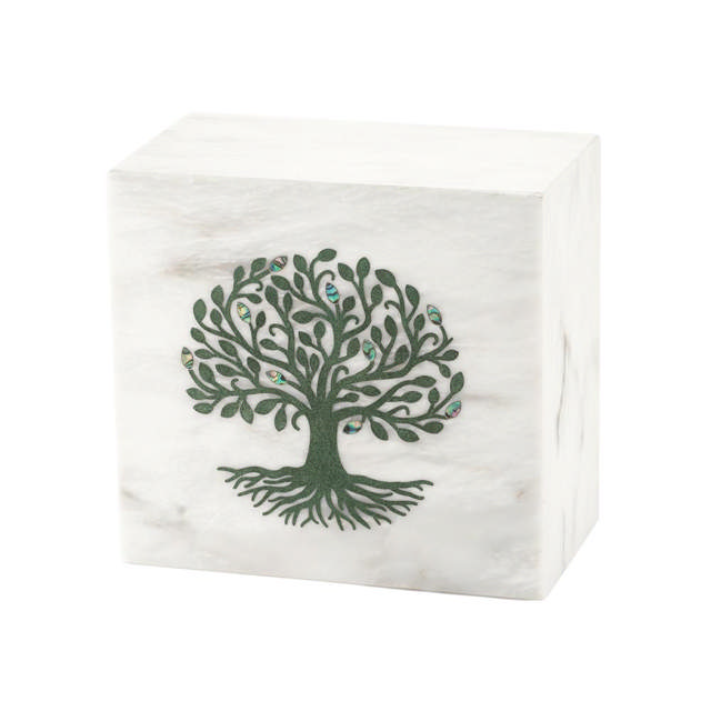 Monumental Memorials Tree of Life Green White