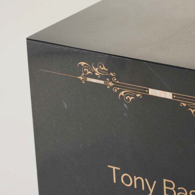 Monumental Memorials Scroll Gold Black