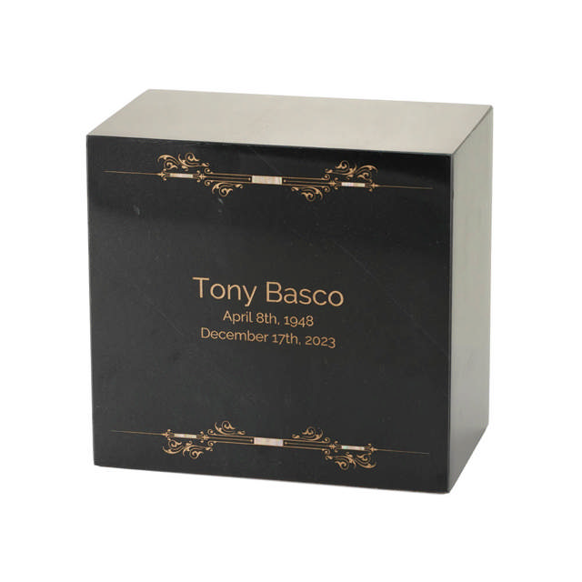 Monumental Memorials Scroll Gold Black