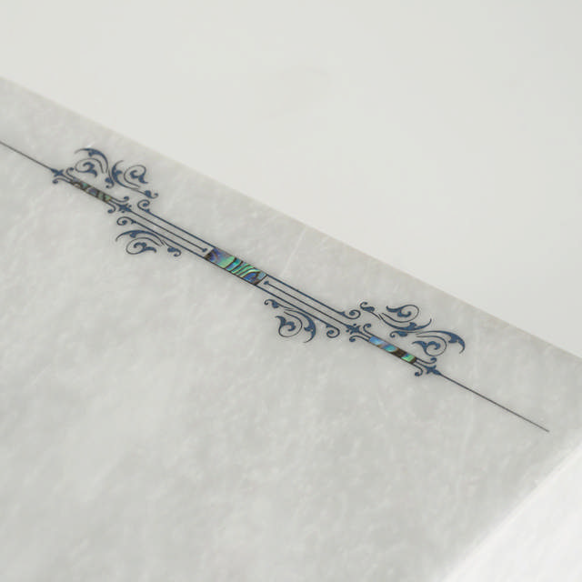 Monumental Memorials Scroll Dark Blue White