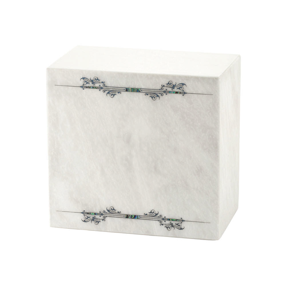 Monumental Memorials Scroll Dark Blue White