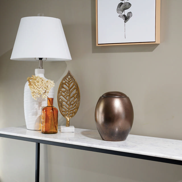 Serene Reflections Antique Metallic, Full Size Urn