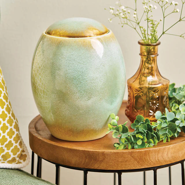 Serene Reflections Ocean Blue, Full Size Urn