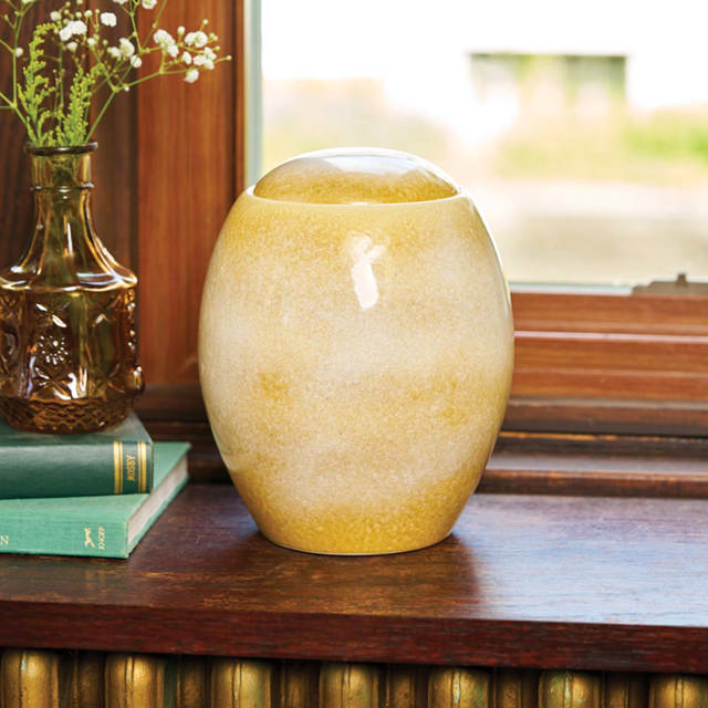 Serene Reflections Sandy White, Full Size Urn
