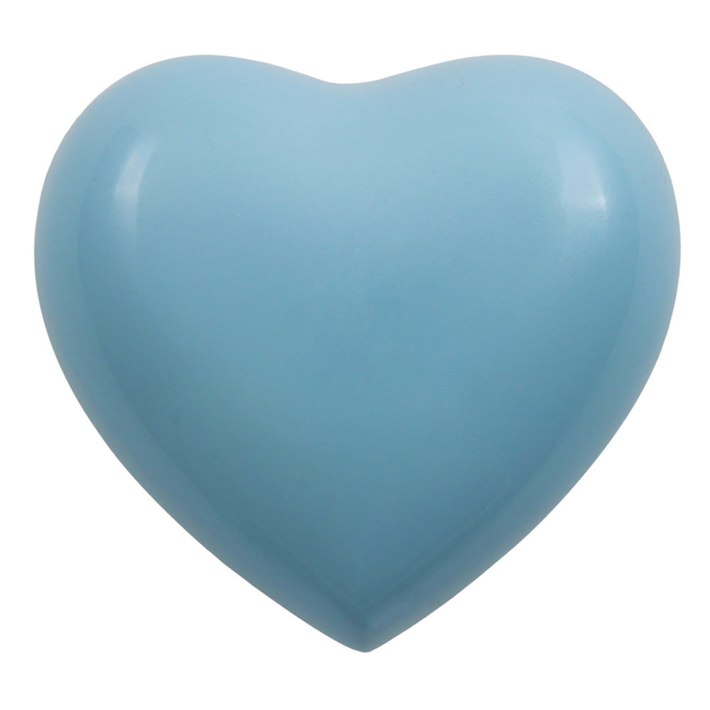 Arielle Heart Urn Pearl Blue