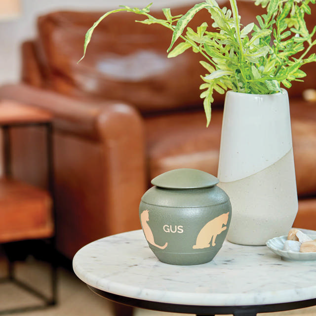 Silhouette Cat Fern, Petite Urn