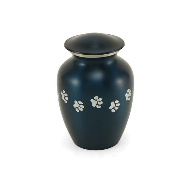 Classic Paw Blue, Extra Small Urn