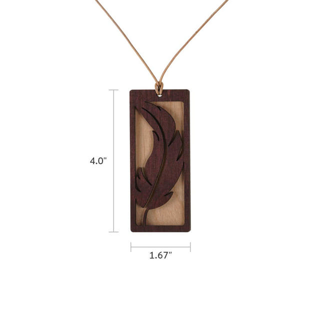 Woodland Pendant Feather