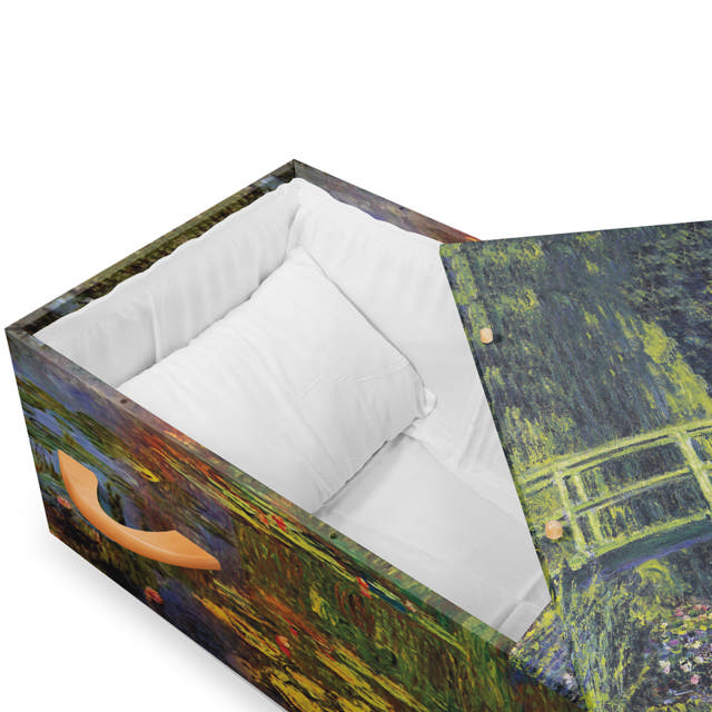 LifeArt Water Lilies Cremation Container
