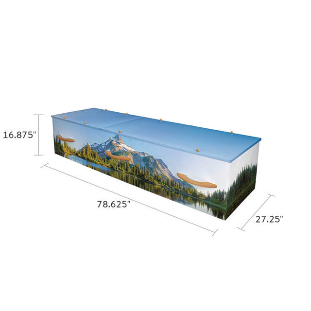 LifeArt Majestic Mountains Cremation Container