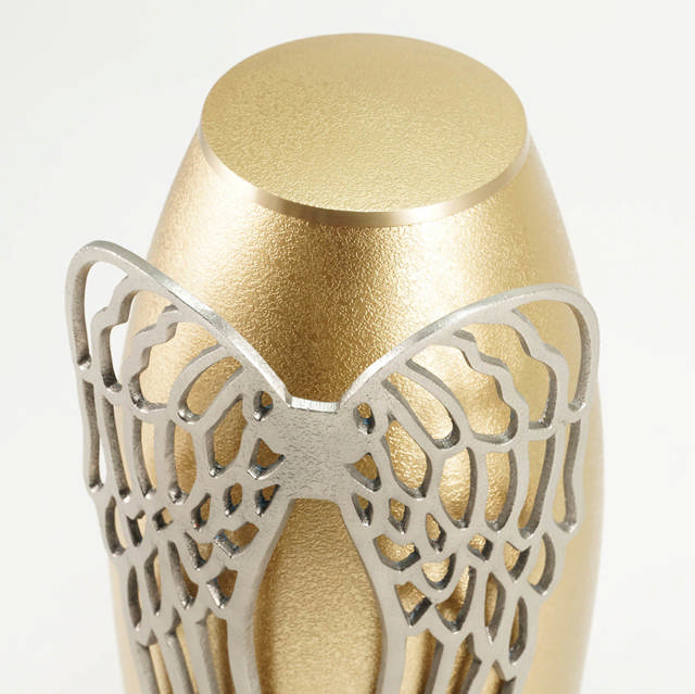 Arabella Wings Textured Bronze/Pewter, Full Size Urn