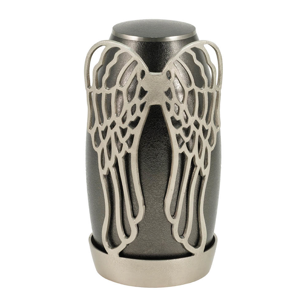 Arabella Wings Textured Slate/Pewter, Full Size Urn