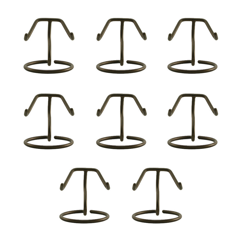 Set of 8, Heart Stand, Antique Bronze