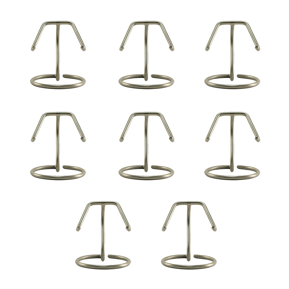 Set of 8, Heart Stand, Pewter