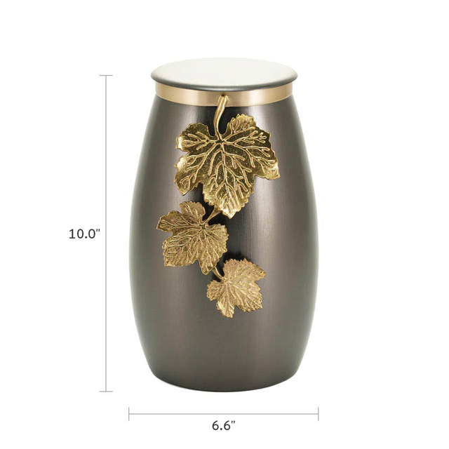 Windsong™ Leaves Slate/Bronze, Full Size Urn