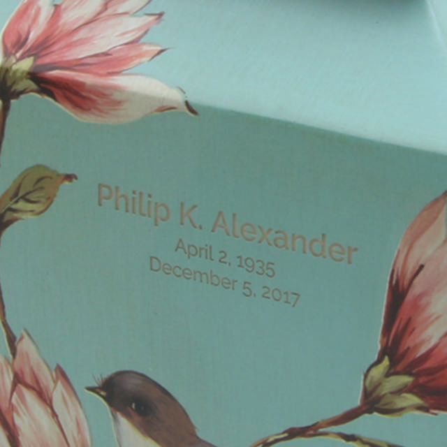 Magnolia Lovebirds, Full Size Urn