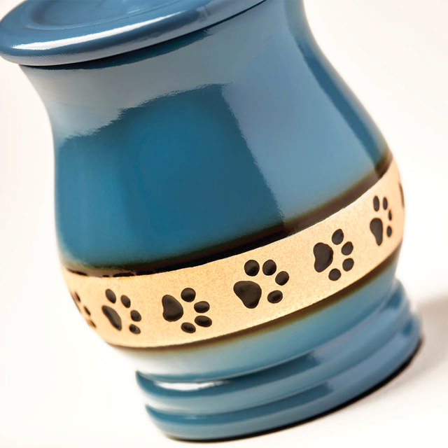 Blue Friendship Pet Urn, Extra Small