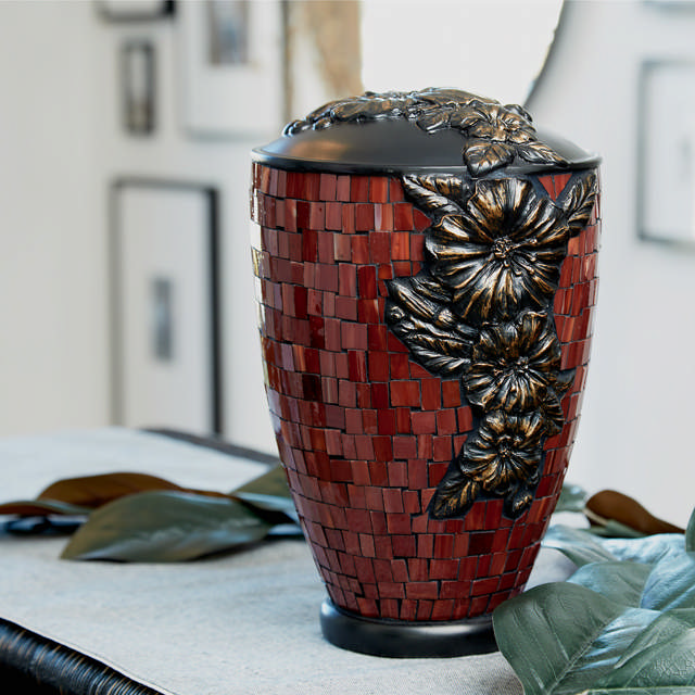 Mosaic Hibiscus, Full Size Urn