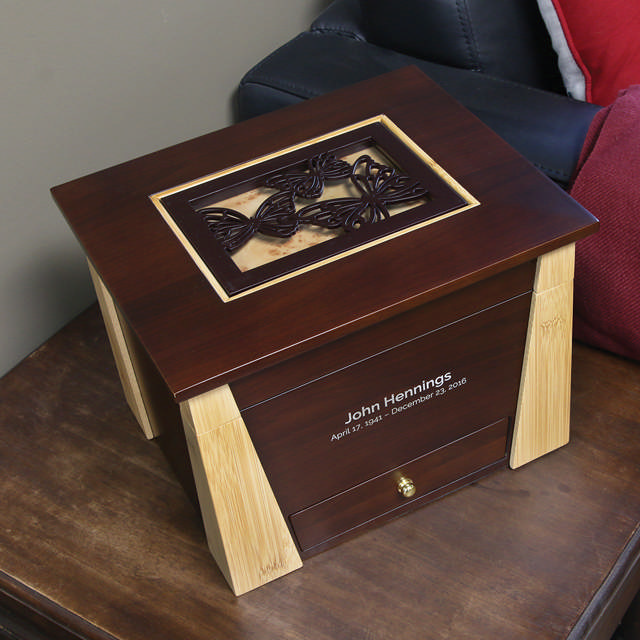 Craftsman Style Memory Chest with Butterflies