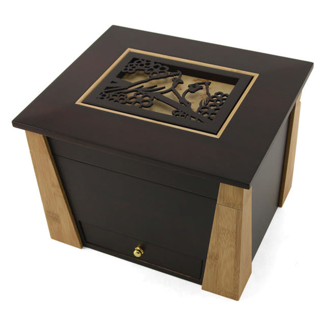 Craftsman Style Memory Chest with Cardinals