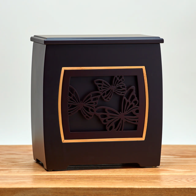 Modern Urn with Butterflies