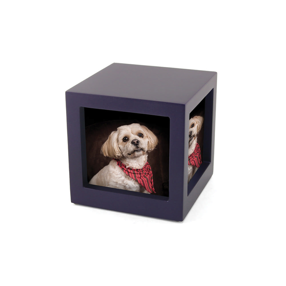 Photo Cube Violet, Extra Small Urn