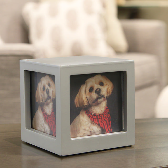 Photo Cube Silver, Petite Urn