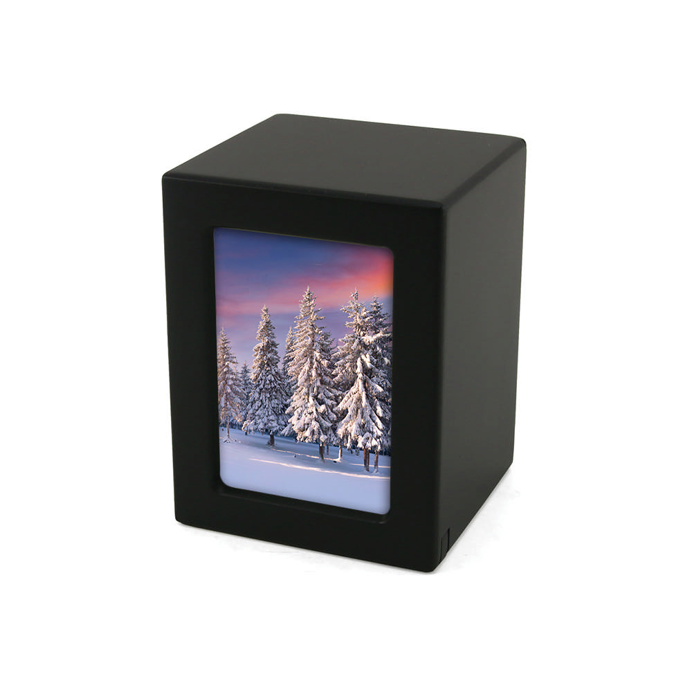 Photo Urn Black, Extra Small Urn