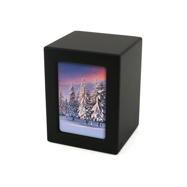 Photo Urn Black, Extra Small Urn