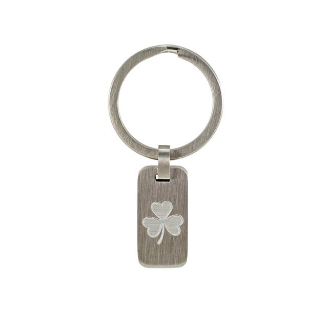 Pewter Key Chain Clover